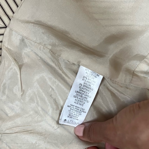 Mac & Jac 3/4 Sleeve Striped Blazer - Picture 2 of 10